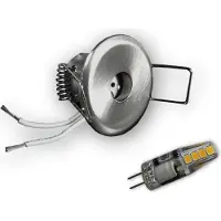 C-Light 10er Set - 2W-ME G4 LED Sternchen 40mm alu geb. (inkl. SCH-30W Trafo)