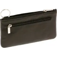LEAS Schlüsseltasche extra groß Echt-Leder, schwarz Special Edition 15x8x1cm (BxHxT)