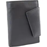 LEAS Damenbörse im Hochformat mit RFID Schutz Echt-Leder, schwarz Ladies-Collection''