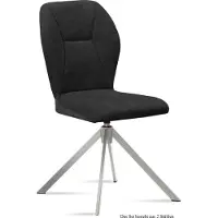 58 aufm Kessel Esszimmerstuhl drehbar (2er-Set) Deandra 51x92x60 Edelstahl/Anthrazit