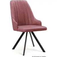 58 aufm Kessel Esszimmerstuhl (4er-Set) Deina 52x91x60 Schwarz/Rosewood