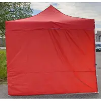 Pártystany-Jiín s.r.o. Faltpavillon 3x4,5m ALU Premium - 4 Stück volle Seitenwände - Rot