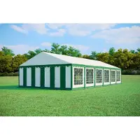 Pártystany-Jiín s.r.o. Partyzelt 6x12m PVC Standard PLUS Feuerfeste - Grün und Weiß