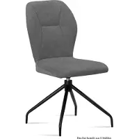 58 aufm Kessel Esszimmerstuhl drehbar (8er-Set) Dorene 51x92x60 Schwarz/Grau