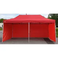 Pártystany-Jičín s.r.o. Faltpavillon 3x6m ALU Standard volle Seitenwände - Rot