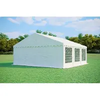 Ambitent Partyzelt 6x6m - PVC PREMIUM Feuerfest - Weiß