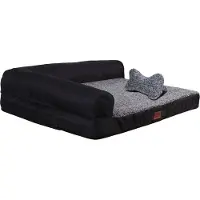 Raikou Hundebett Hundesofa Tierbett Anti Rutsch Grau Melange Gr. 100*80*9cm