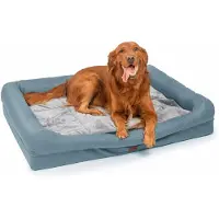 Raikou Hundematratze Hundebetten gepolstertes waschbares Tierbett Hundekissen Hundesofa Blau 100*80*9cm