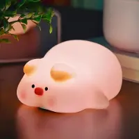 LAMON Piggy Kinder-Nachtlicht, Piggy-süße Lampe, 3 Stufen dimmbar, 30-Minuten-Timer, wiederaufladbare Nachttisch-Touch, weiches Baby-Nachtlicht