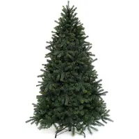 LAALU Weihnachtsbaum künstlich grün 3D Tanne Merlin 210 cm mit Ständer
