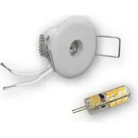 C-Light 10er Set - 2W-140LM G4 LED Sternchen 40mm weiss (inkl. SCH-30W Trafo)