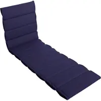 DiscountDeal24 LILENO HOME Sonnenliege Auflage als [1er Set - Rollliege] in Dunkelblau - Gartenliegen Auflage perfekt für Strandliege - Polster Auflage für Gartenliege (200x60x4,5cm)