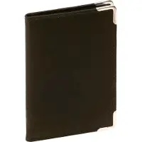 LEAS Scheckkartenhülle, Scheckkartenmappe Echt-Leder, schwarz Card-Collection