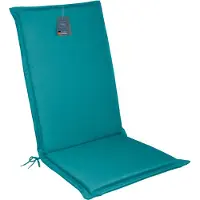 DiscountDeal24 LILENO HOME Gartenstuhl Auflagen [1er Set - Hochlehner] in Petrol - bequeme Liegen als Sitzauflagen für Gartenmöbel - Stuhlkissen für Gartenstühle und Klappstühle MIA