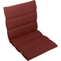 DiscountDeal24 LILENO HOME Gartenstuhl Auflagen als [1er Set - Niedriglehner] in Rot - bequeme Liegen als Sitzauflagen für Gartenmöbel - Stuhlkissen für Gartenstühle und Klappstühle