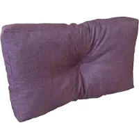 Pillows24 - Palettenkissen wasser- und UV-beständig - Seitenkissen | Polster für Europaletten 120x80 - Palettenmöbel - Outdoor/Indoor, Pflaume