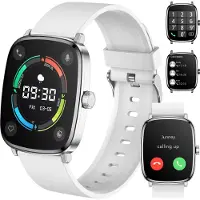 Sross Smartwatch Damen Herren 2,01" AMOLED-Display, IP68 wasserdicht, Fitness-Tracking-Uhr mit Sprachfunktion, (mit Oximetrie/Schlafüberwachung etc.)