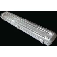 C-Light T8 / G13 - 2 x 14 W LED Leiste 230 V warmweiss inkl. IP44 Gehäuse