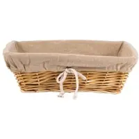 Gastronoble Brotkorb Olympia Weide | mit Futter | 31,5 x 23cm | 4 Körbe