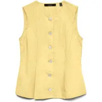 Vero Moda Weste Selma 10345675 Gelb Regular Fit