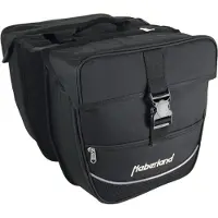 Haberland Doppeltasche Einsteiger schwarz 30x32x13cm - praktische Fahrrad-Gep...