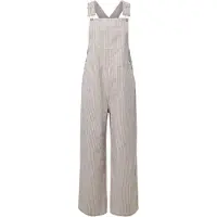 Pieces Pcallo Gestreifte Latzhose | Beige | M