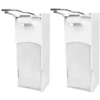 Plock GmbH Seifenspender SemyTop - 2 Armhebel-Dosierspender - 1000 ml - weiß - Kunststoff