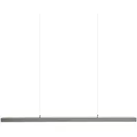 Arcchio LED-Büro-Pendellampe Jolinda, silber, 118cm, up/down