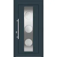 Haustuerenland.de Aluminium-Kunststoff Haustür nach Maß "LAIANA" 71 mm Anthrazit RAL 7016 beidseitig außen öffnend DIN rechts
