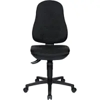 Topstar Drehstuhl Support SY - anthrazit ohne Armlehnen weiche Rollen.