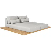 Suns Aspen Daybed Teak/Quick dry foarm Sonnenschutzstoff