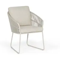 Suns Noli Dining Chair Aluminium/Rope Camel Sand inkl. Sitz-und Rückenkissen