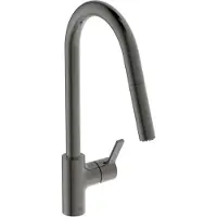Ideal standard Küchenarmatur GUSTO 2F-Brause, Ausladung 241mm magnetic grey magnetic grey