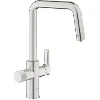 GROHE 30595DC0, Standard, Stahl, Hebelgriffe, Einzelbild, Super steel, 3/8"