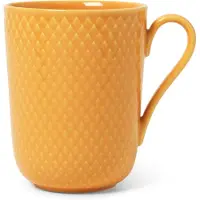 Lyngby Porcelæn - Rhombe Color Becher mit Henkel - 33 cl - Gelb