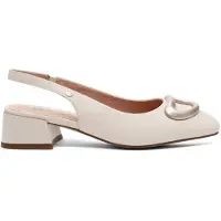 MACIEJKA Elegante Pumps K747404001 aus Naturleder, Slingback, 4 cm Absatzhöhe, mit matt-metallischer Schlaufe