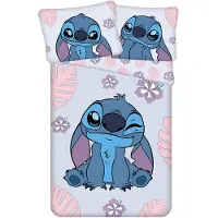 Disney Jerry Fabrics JERRY FABRICS Leinen inklusive Lilo und Stitch Cute Baumwolle, 140/200, 70/90 cm