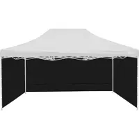 AGA Seitenwand zum Verkaufsstand 3x4,5m Schwarz