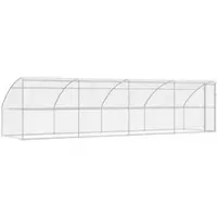vidaXL Hundekäfig 4 stk. Silber 8 x 2 x 2 m Verzinkter Stahl