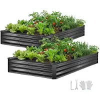 Vevor Hochbeet Metall 2er-Pack 244x122x30 cm