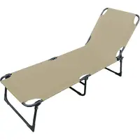 Linder Exclusiv GmbH Linder Exclusiv Klappbarer Garten-Liegestuhl mit vier Positionen MC37201B Beige