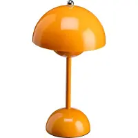 Luxus Europe - Tischlampe Touch Josephine Orange - Kabellose LED-Tischlampe für den Innenbereich – USB-C wiederaufladbar