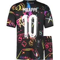 Kingdo Frankreich Fußball Trikot Set Mbappe - Gaming Trikot Set - 128