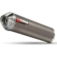 Scorpion Exhausts Factory Oval Titanium/stainless Steel Er-6 N/f 06-11 Nicht Homologierter Slip-on-schalldämpfer