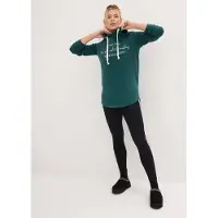 Bonprix Jogginganzug "Jogginganzug mit Long-Sweatshirt und Leggings (2-teilig)" zweiteiliges Set, extra langes Sweatshirt, knöchelfreie Leggings