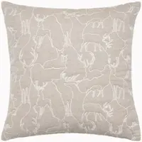 PAD Dekokissen "WILD DEER", beige, B:60cm H:2cm L:60cm, Obermaterial: 75% Polyester, 25% Baumwolle, Dekokissen_Sitzkissen_Kissenhüllen, Dekokissen, made in europe
