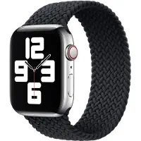 Apple Geflochtenes Solo Loop für Watch | 38/40/41/42 mm - Größe 8 - Charcoal