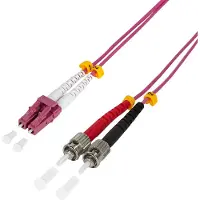Logilink LC/ST, 5 m, 5 m, OM4, LC, ST