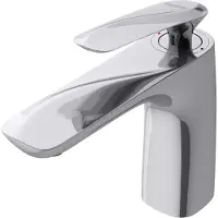 Doporro Design Armatur in Silber Waschbeckenarmatur praktischer Einhebelmischer Waschtischarmatur