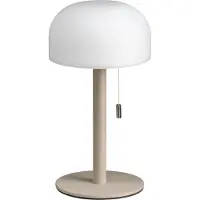 Luxus Europe - Tischlampe Bobby Taupe - Kabellose LED-Tischlampe für den Innenbereich